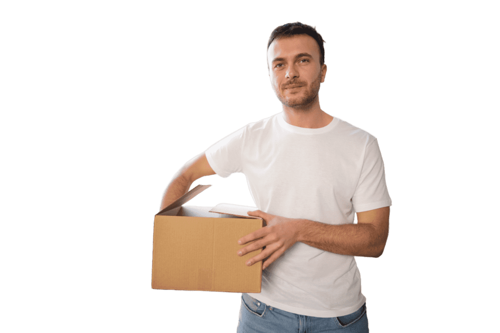 Man Holding Box